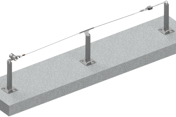 Linha de vida em poste Standard (fixação horizontal)